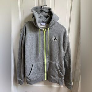 Peleton Zip Up Hoodie Gray Large